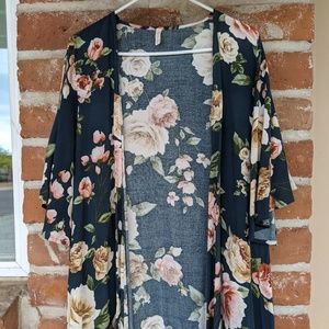 PinkBlush Maternity Floral Kimono